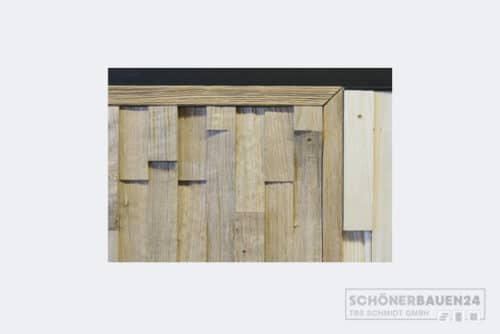 Abschlusskante Holz Wand