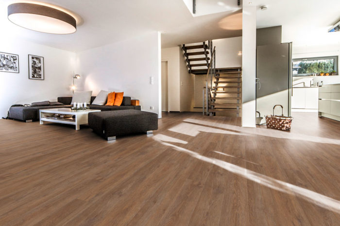 enia - TRIPLE aqua Graz droplank click - oak brown – Bild 2